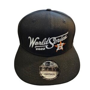 Houston Astros New Era 2022 World Series Champions 9FIFTY Snapback Hat Black Cap